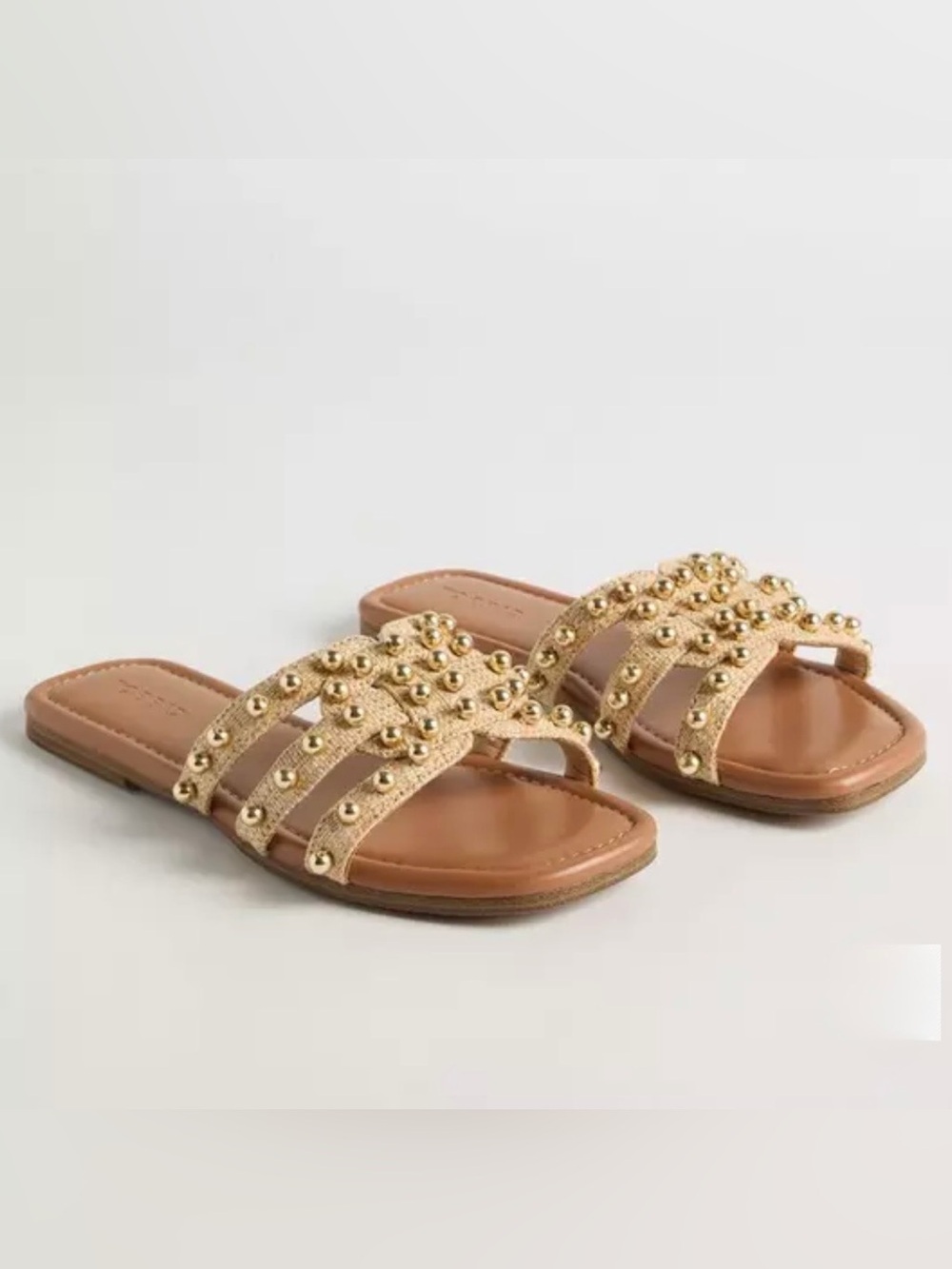 Torrid Wide Width Gold Sandal Slides
